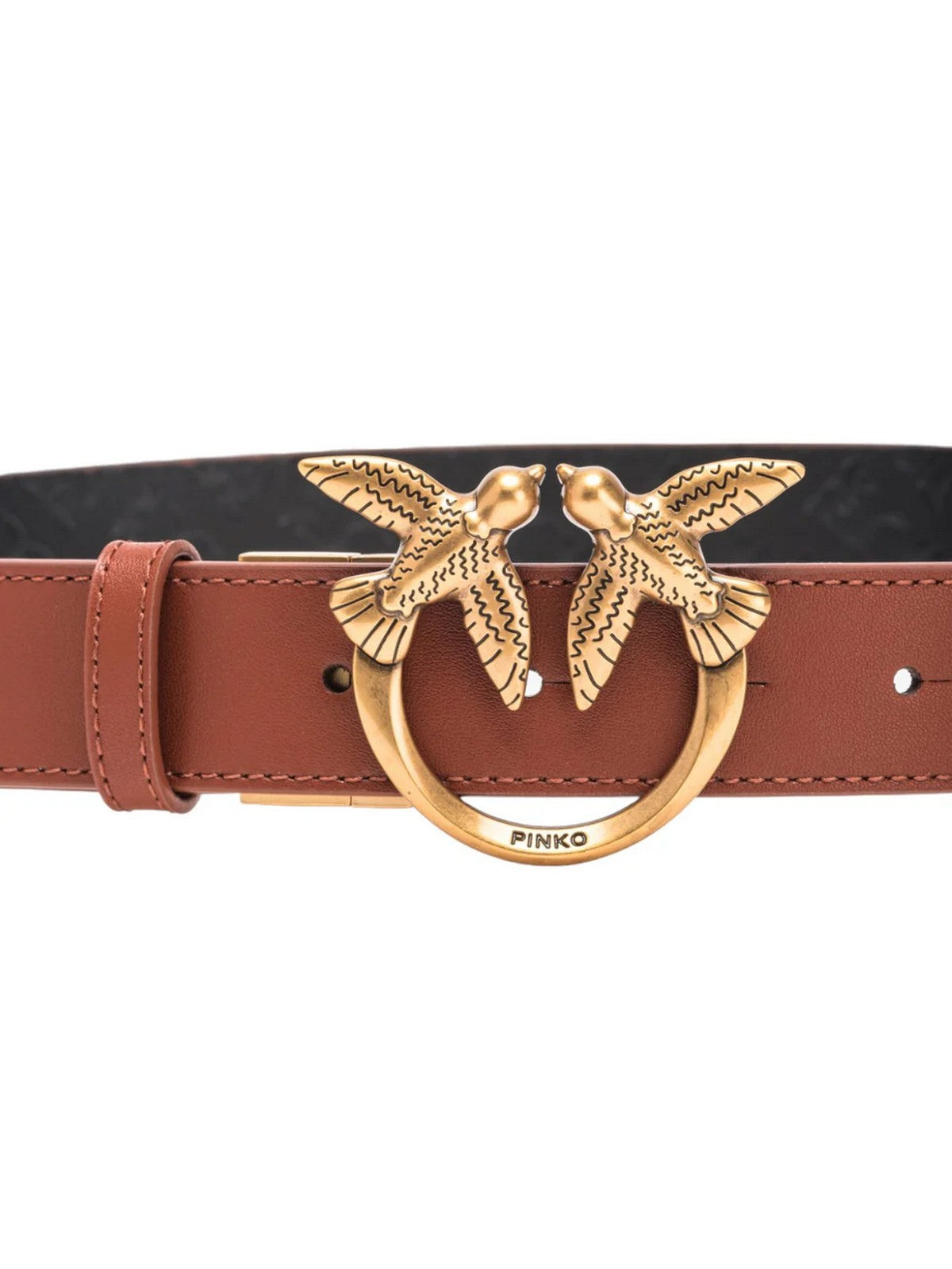 Ceinture femme PINKO Love Berry H3 Belt Vit.Seta Mo 100125-A1Z6 LZ9Q noir