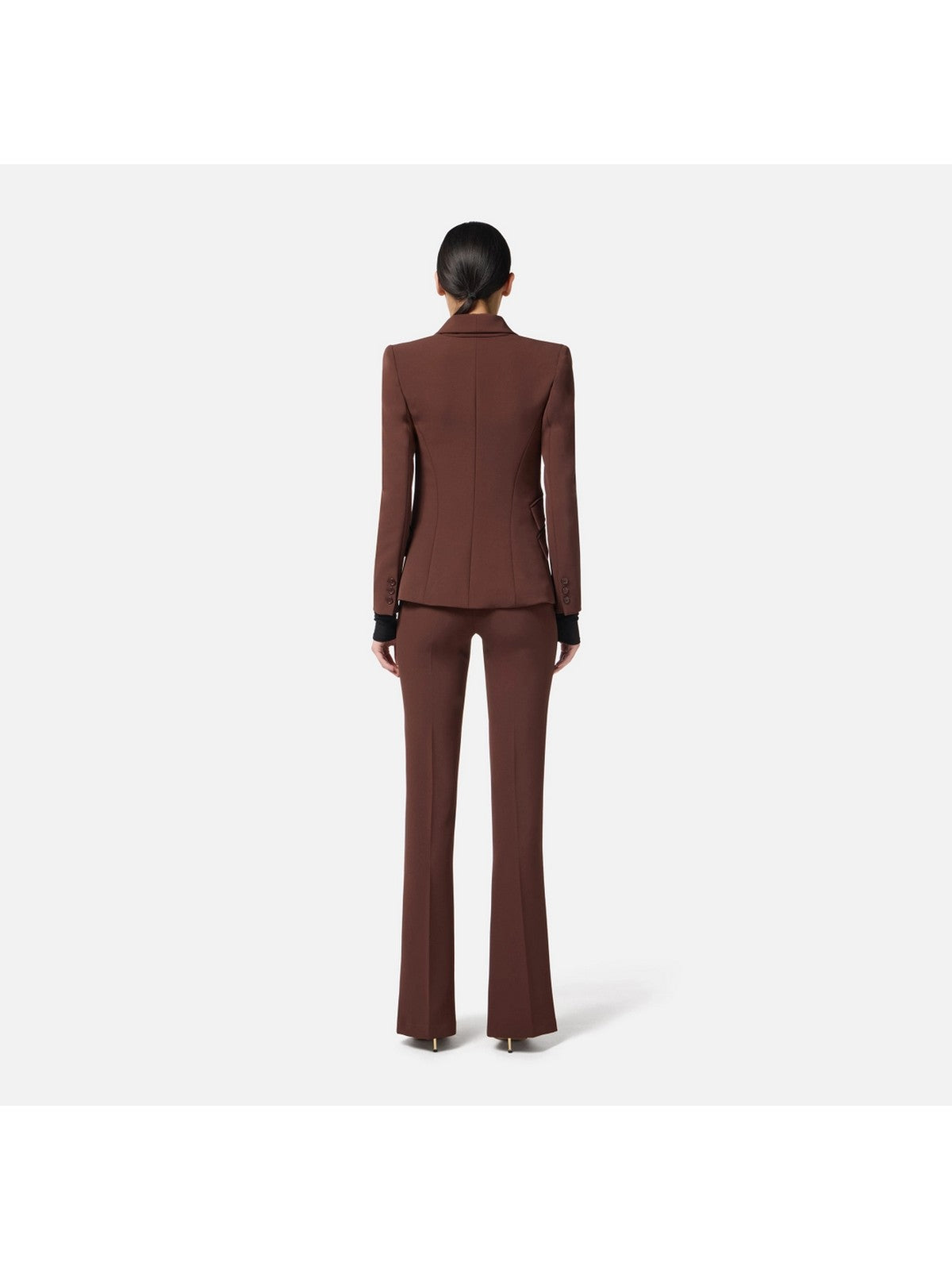 ELISABETTA FRANCHI Tailleur Donna  TP00156E2 EA3 COFFEE gioboutiqueweb