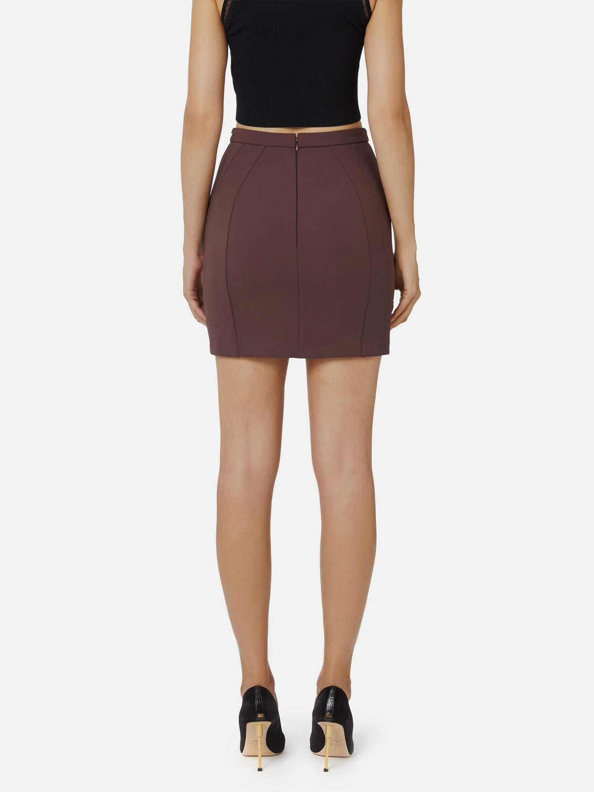 ELISABETTA FRANCHI Gonna Donna  GO14857E2 EA4 MERLOT