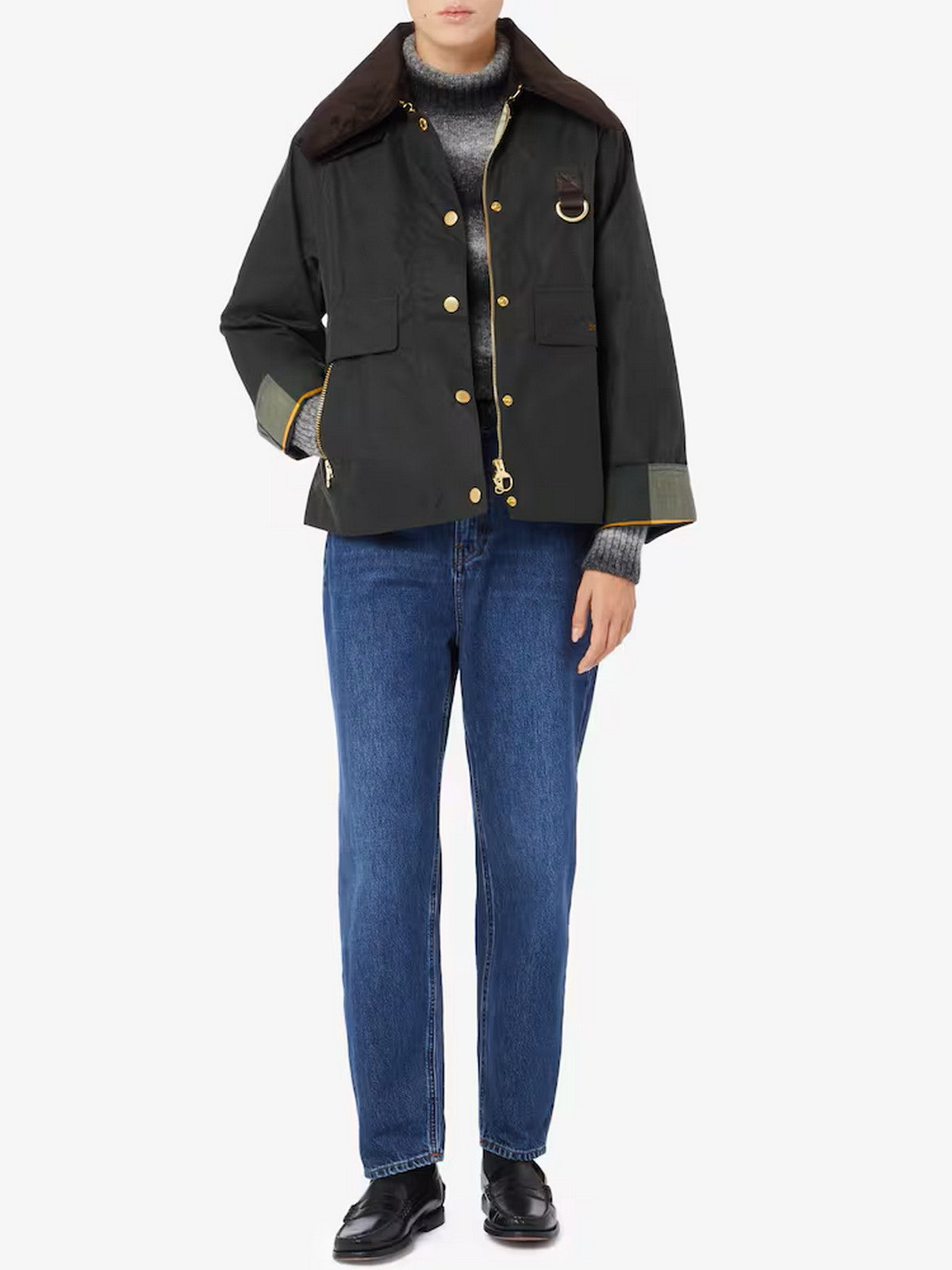 BARBOUR Giubbino Donna CATTON WAX LWX1333 SG51 SAGE/ANCIENT