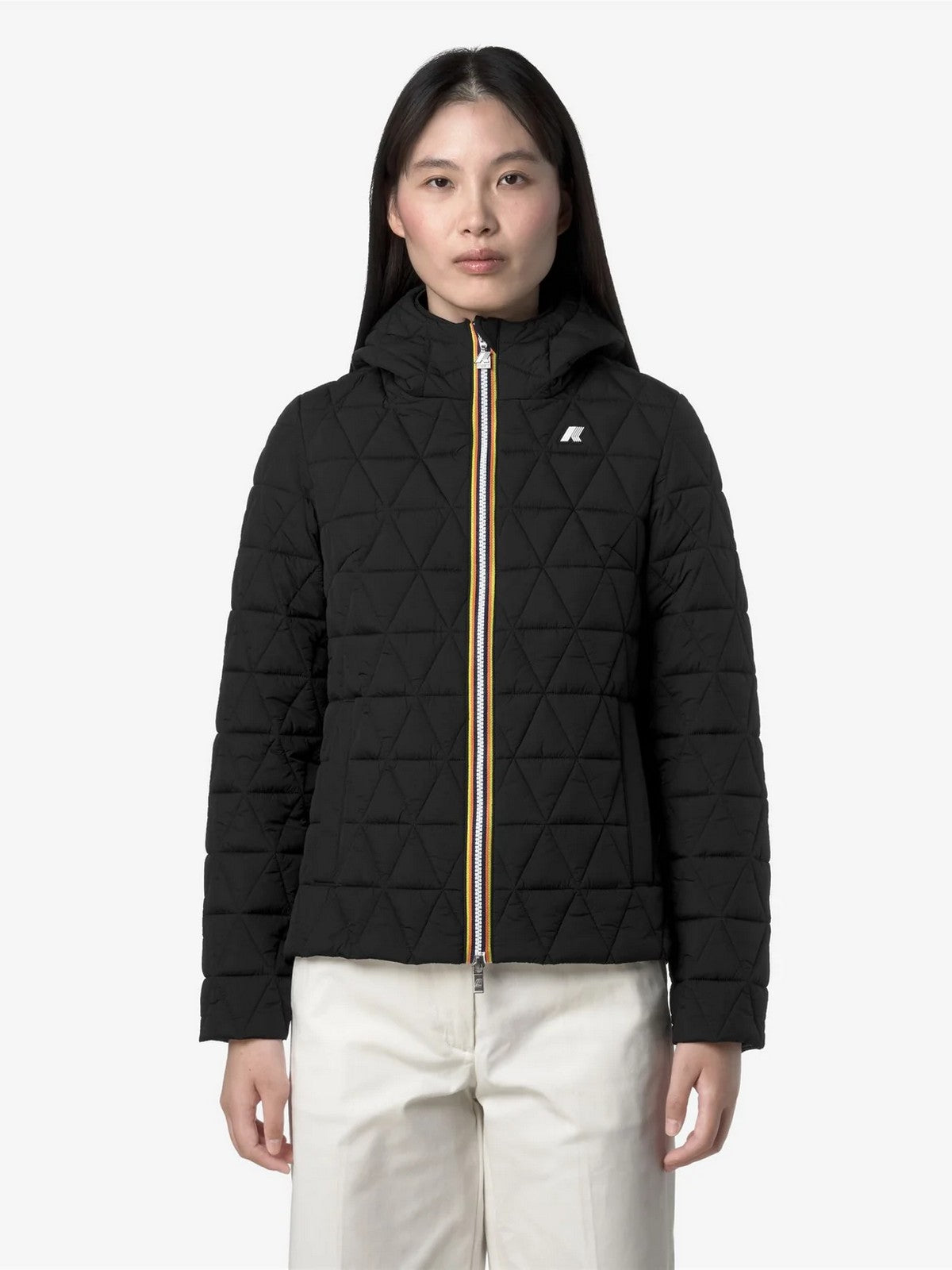 K-WAY Giubbino Donna LIL DIAMOND QUILTED WARM K2136EW USY BLACK PURE
