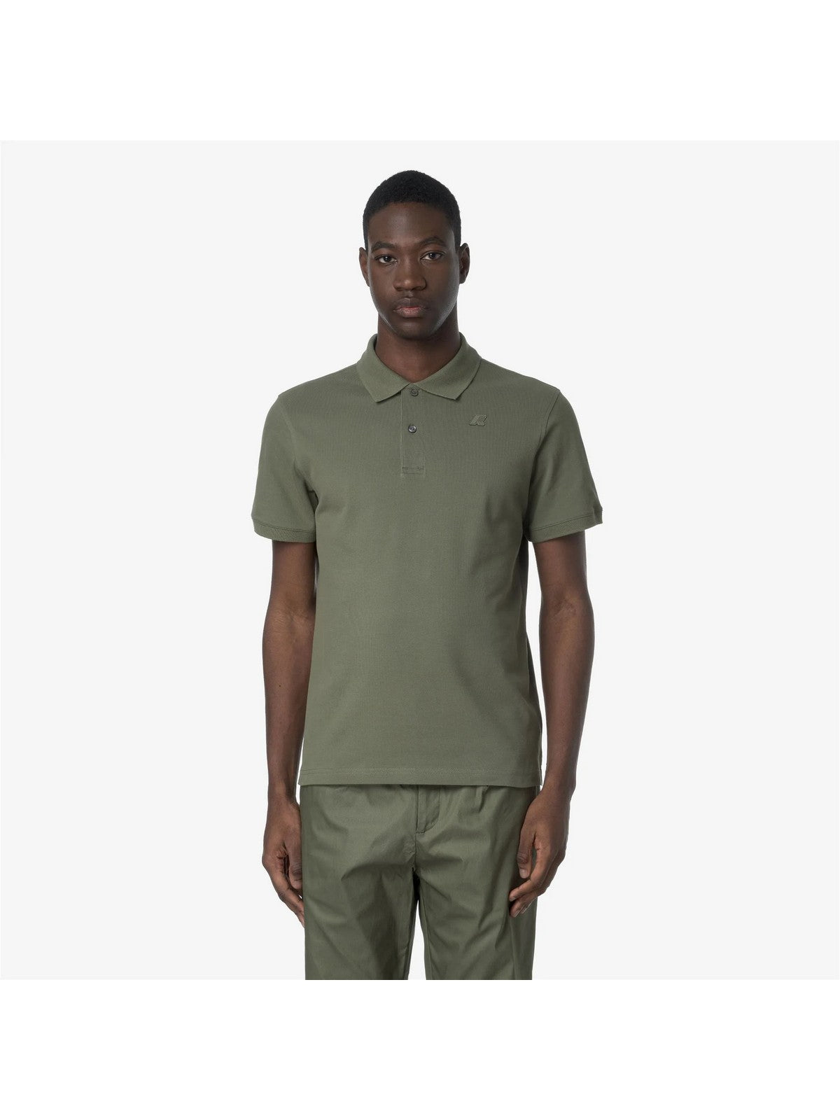 K-WAY Polo Uomo AMEDEE PIQUE K5127BW V15 Green Lichen