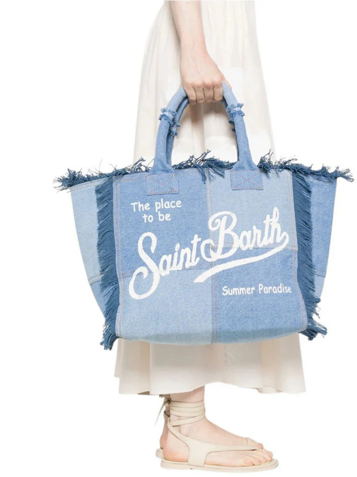 MC2 SAINT BARTH Borsa Donna  VANITY 00402L DENIM PATCHWORK