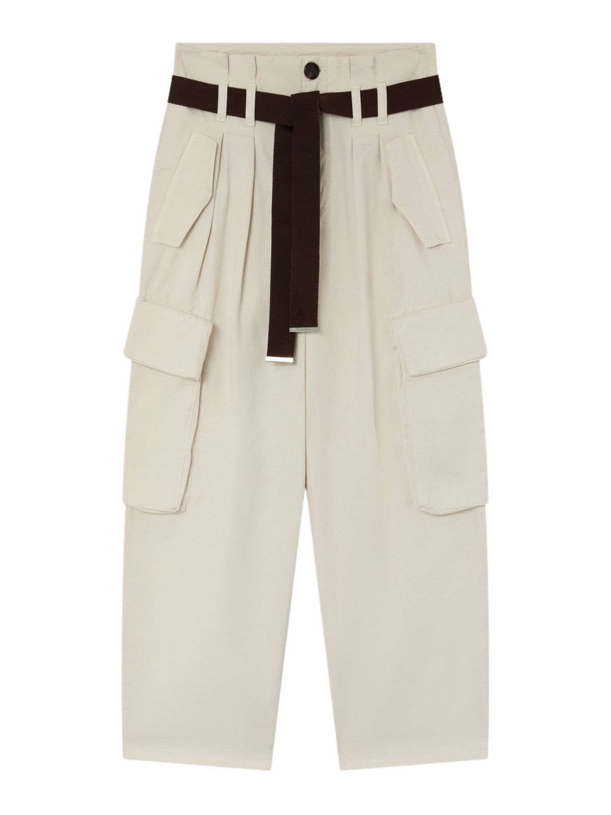 Pinko Pantalone femme Ronfare Pantalone teint Gabardi 101840-A21C Z12 White