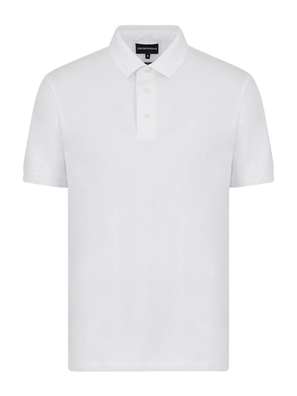 Emporio Armani Camisetas y poste para hombres 8n1f96 1Juvz 0100 White