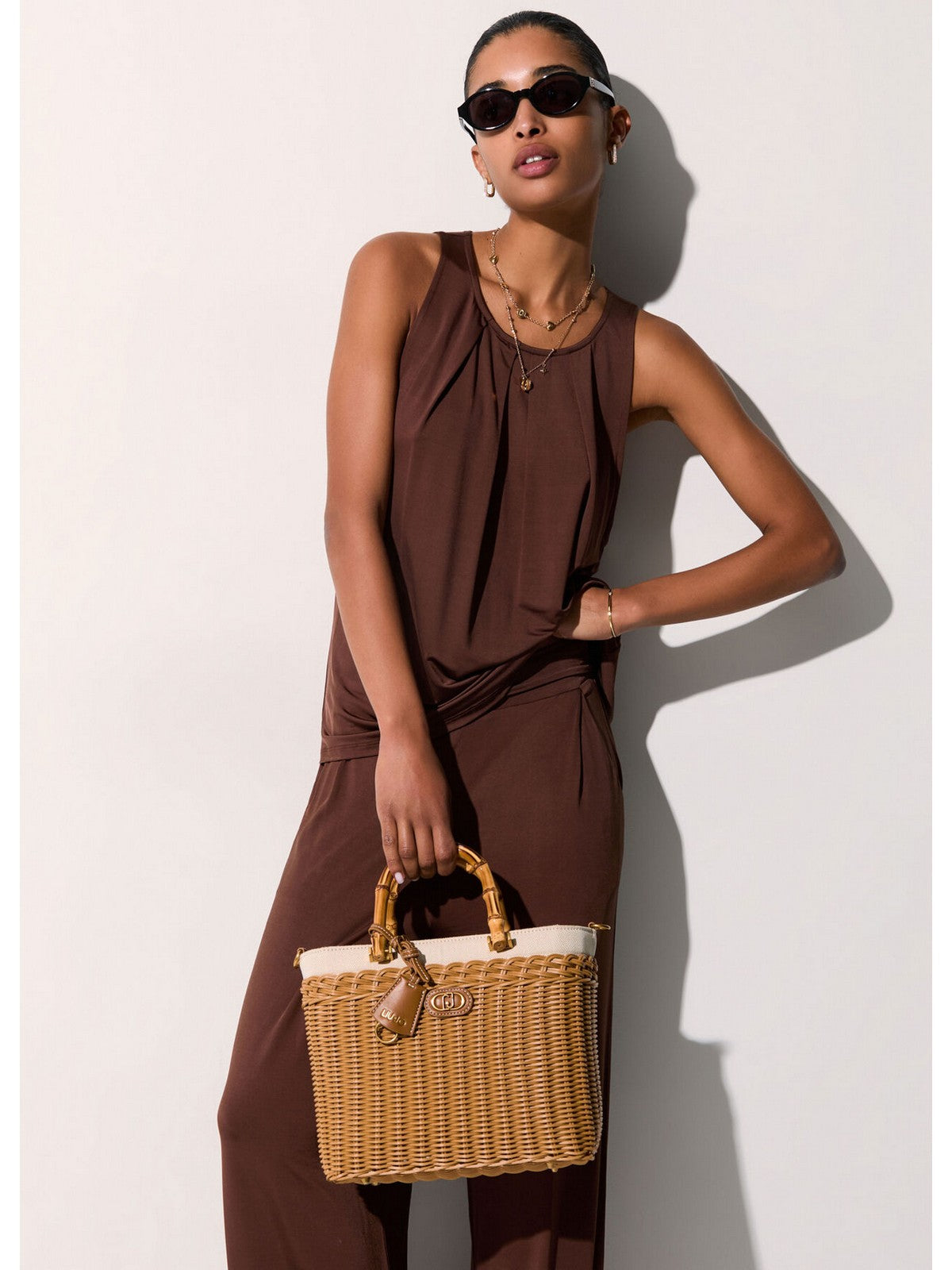 LIU JO BEACHWEAR Top Donna  VA6158J3888 91118 TERRA