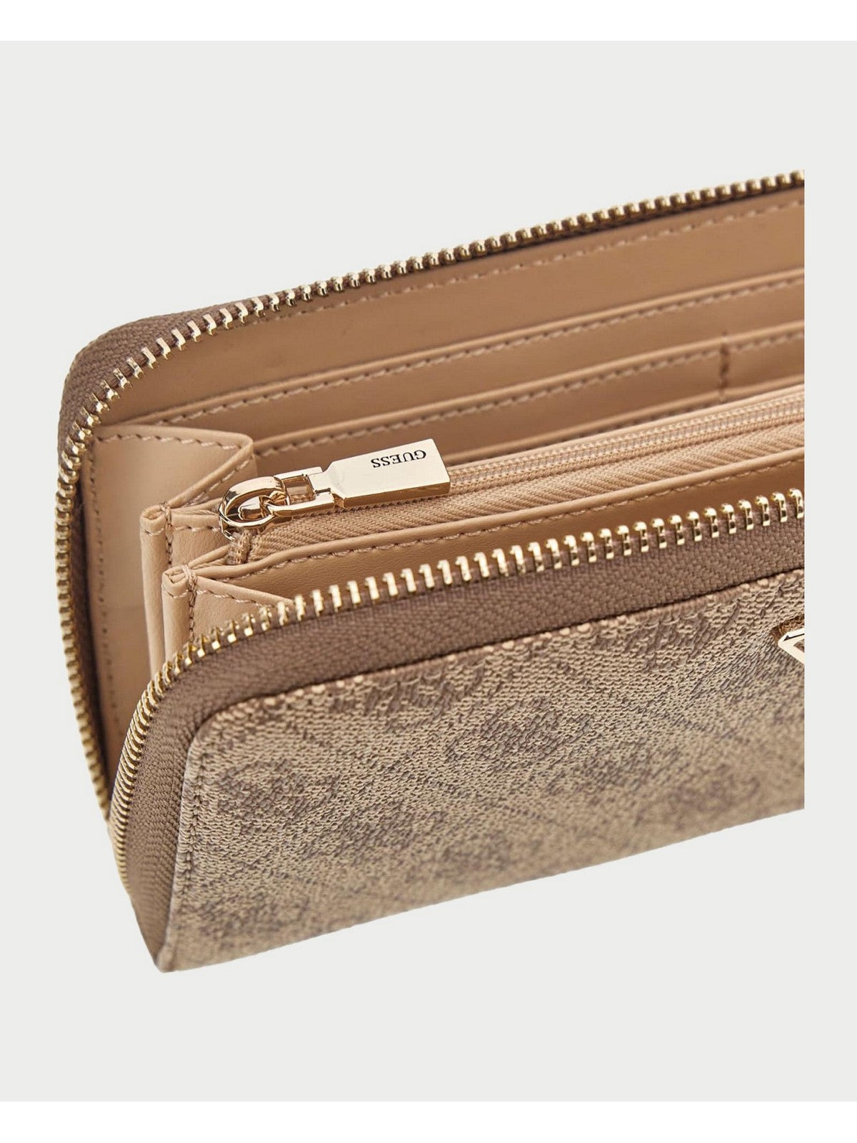 GUESS Portafoglio Donna LAUREL II SLG LARGE ZIP AROUND SWSG74 59146 LTL LATTE LOGO