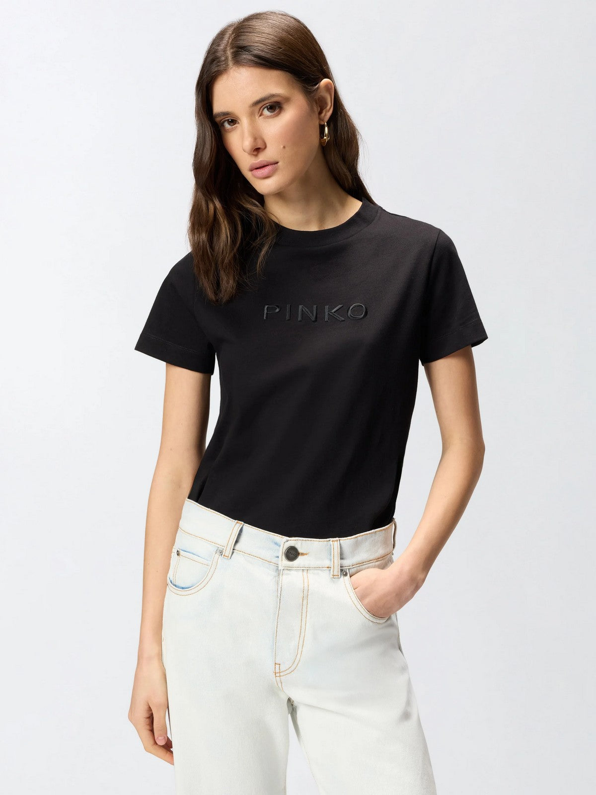 PINKO T-shirt Donna START T-SHIRT 101752-A339 Z99 NERO LIMOUSINE