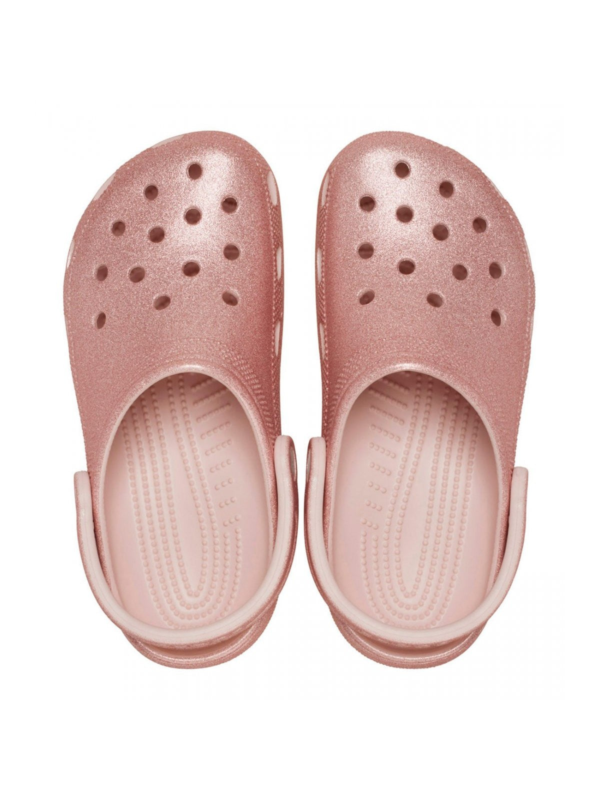 Crocs Ciabatta Frau Klassiker Glitzer Clog W 205942 6WV Rosa