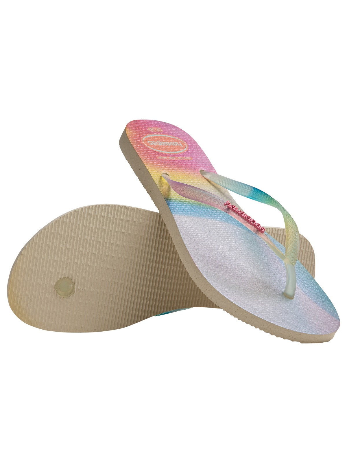 Havaianas Ciabatta Donna Hav. Slim Metallic Rainbow 4148256.0121 Beige