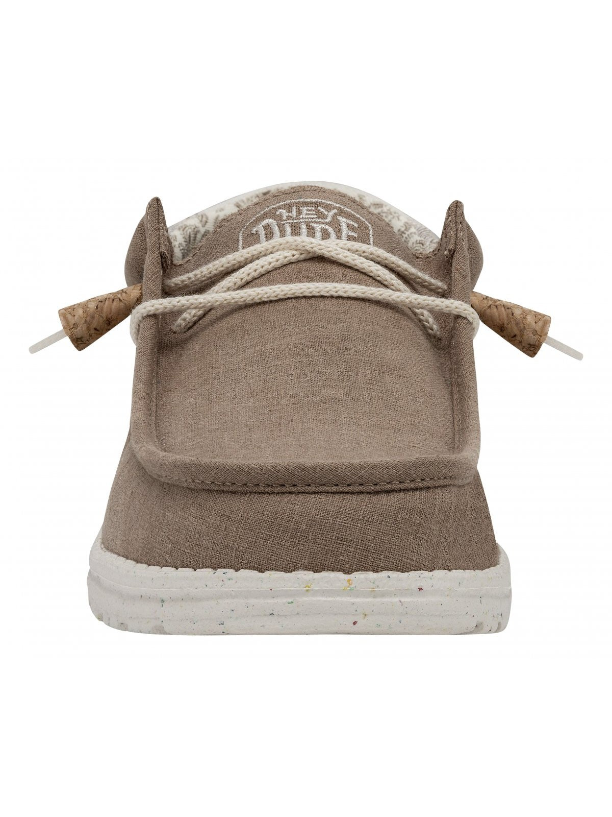 DUDE Mocassino Uomo Wally linen natural HD.40015 0Y8 Marrone