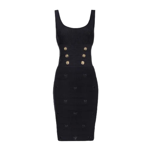PINKO Abito Donna Cactus 102879-A1LK Z99 Nero gioboutiqueweb