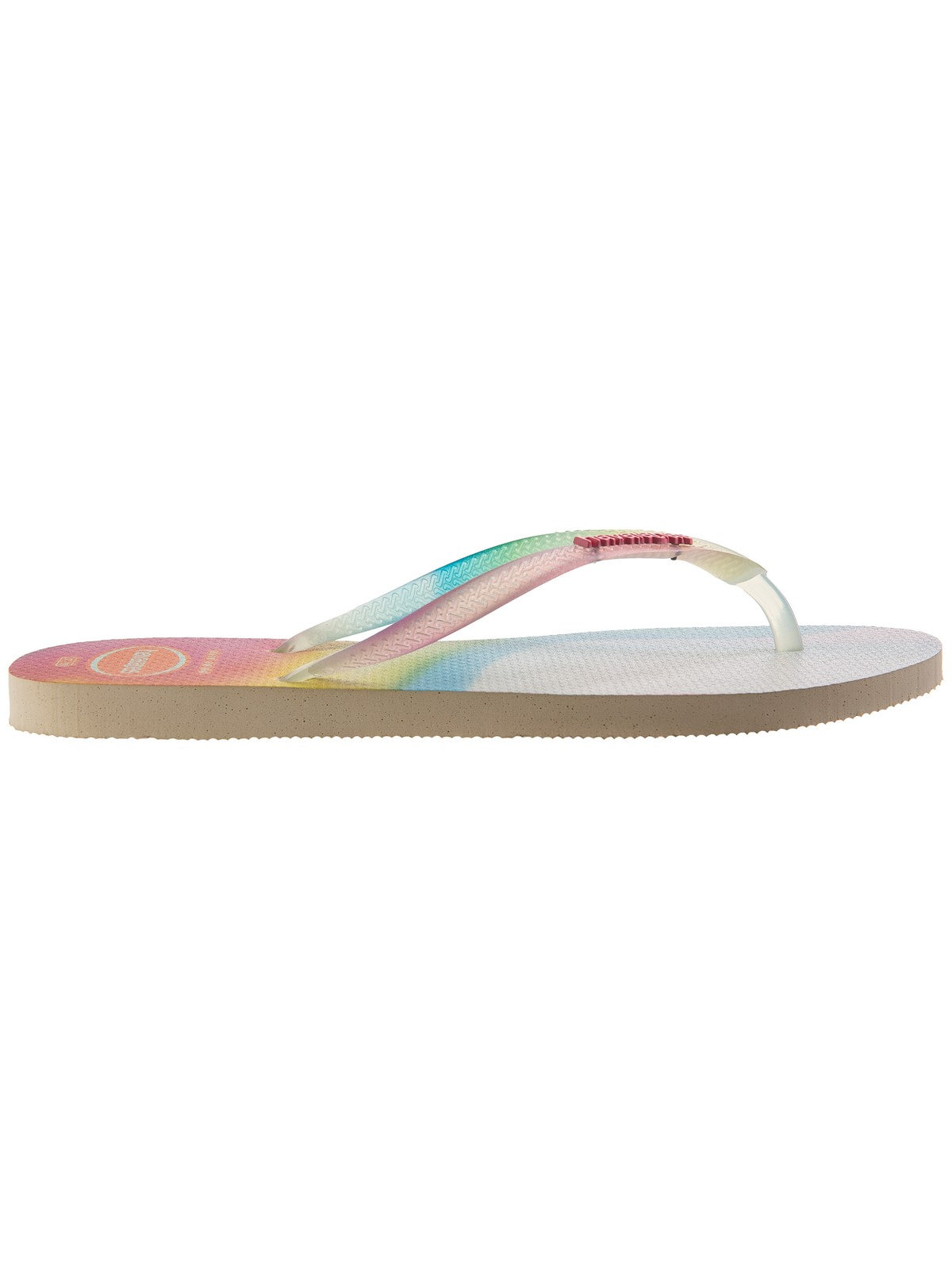 Havaianas Ciabatta Donna Hav. Mince arc-en-ciel métallique 4148256.0121 beige