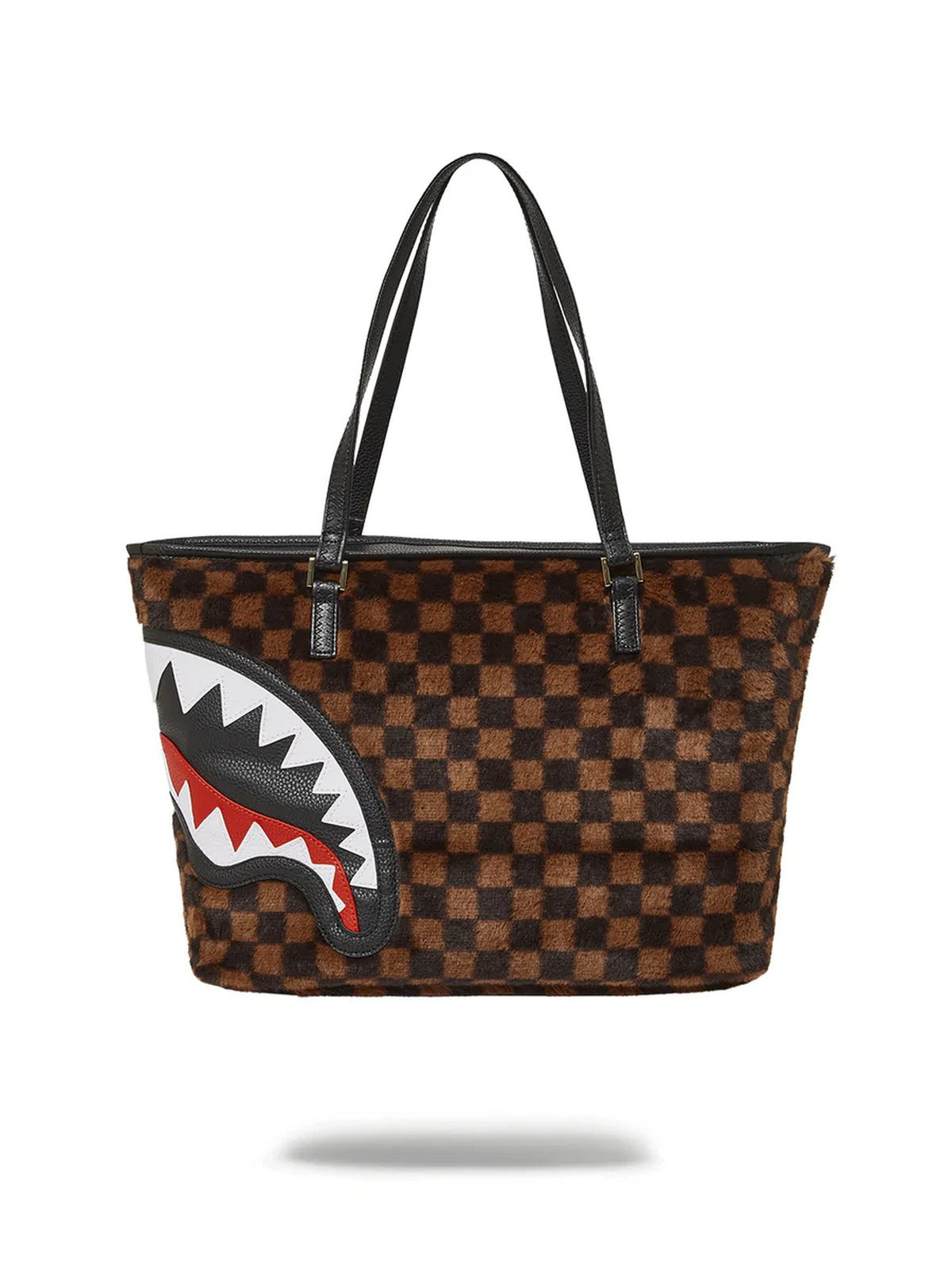 SPRAYGROUND Borsa Donna Fur shark in paris 910T4935NSZ Marrone