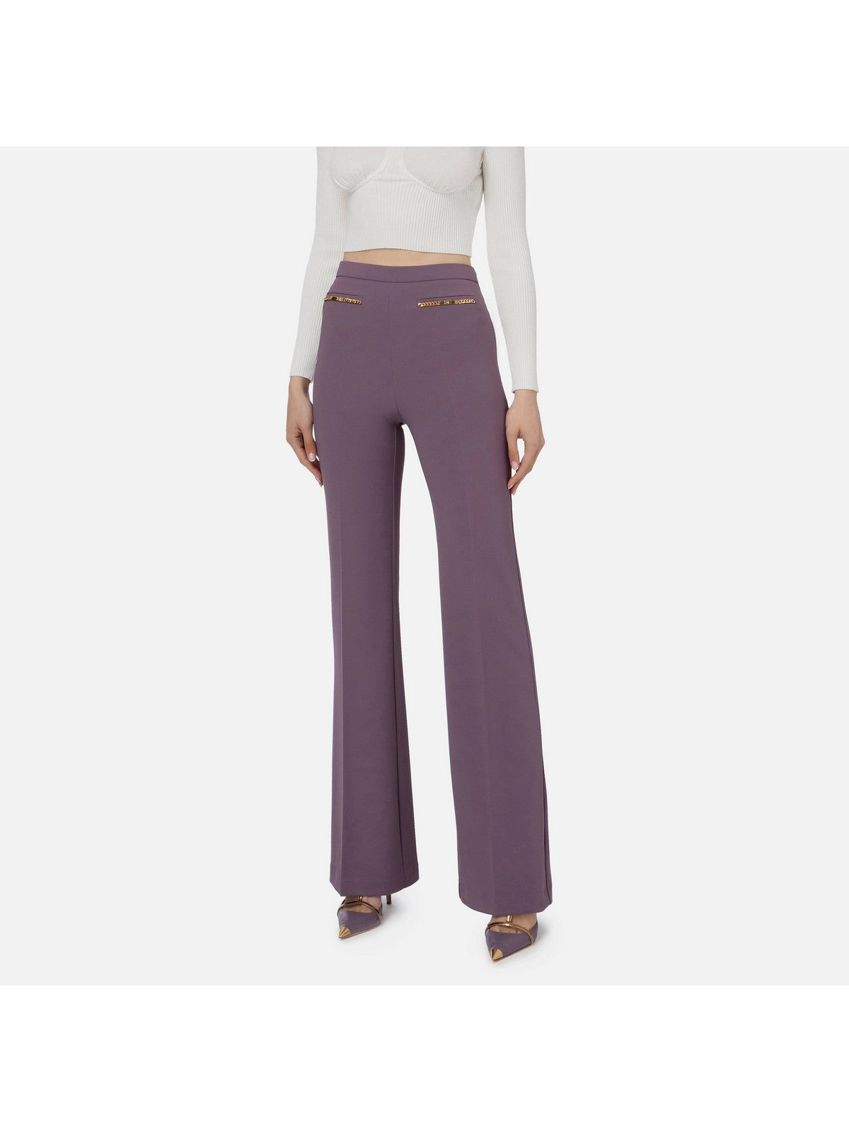 ELISABETTA FRANCHI PA01436E2 BI3 VIola Pantalone Pantalle