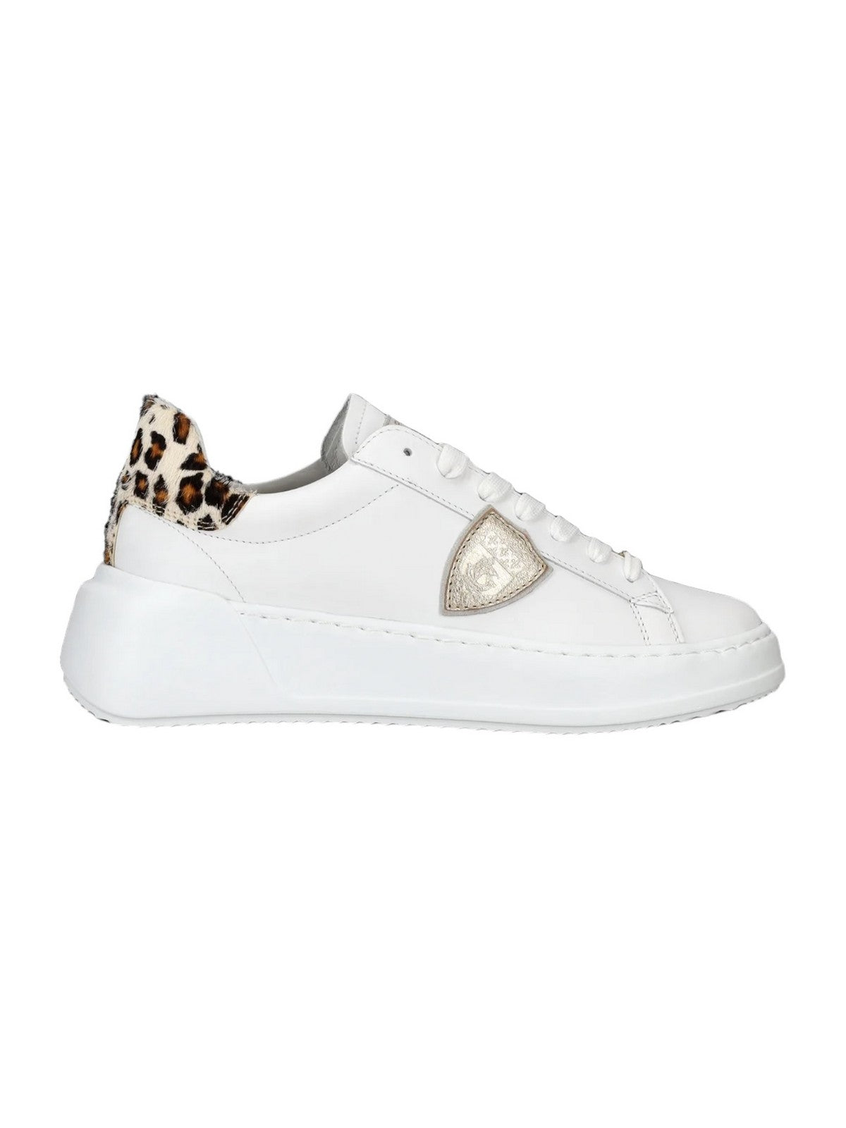 PHILIPPE MODEL Sneaker Donna Tres temple low woman BJLD VA01 Bianco
