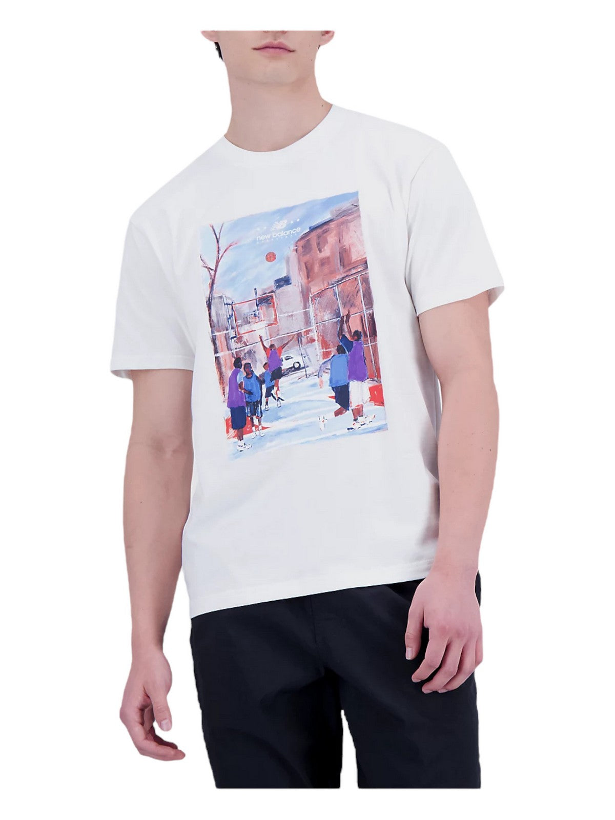 NEW BALANCE T-shirt et polo homme MT31583SST Blanc