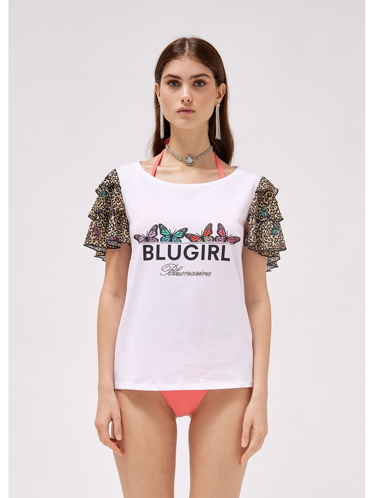 BLUGIRL BEACHWEAR T-Shirt e Polo Donna  FA3096J5923 S9740 Bianco