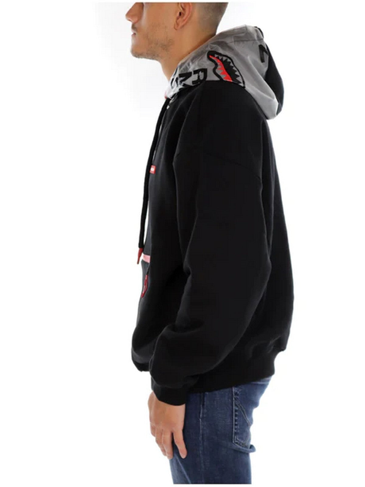 SPRAYGROUND Sudadera negra SP384 para hombres