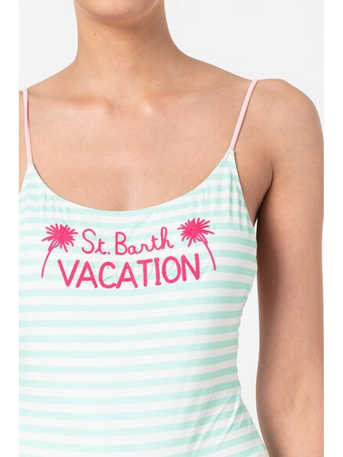 MC2 SAINT BARTH Costume da bagno Donna Monokini CECILLE ESVL72 Verde gioboutiqueweb