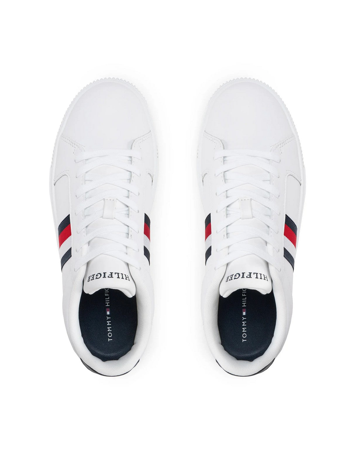 Sneaker masculina de Tommy Hilfiger fm0fm04895 ybs blanco