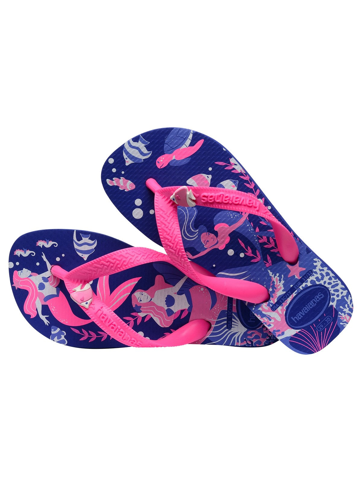 HAVAIANAS Tongs pour filles et garçons Hav. Enfants Fantaisie 4103405.2711 Bleu