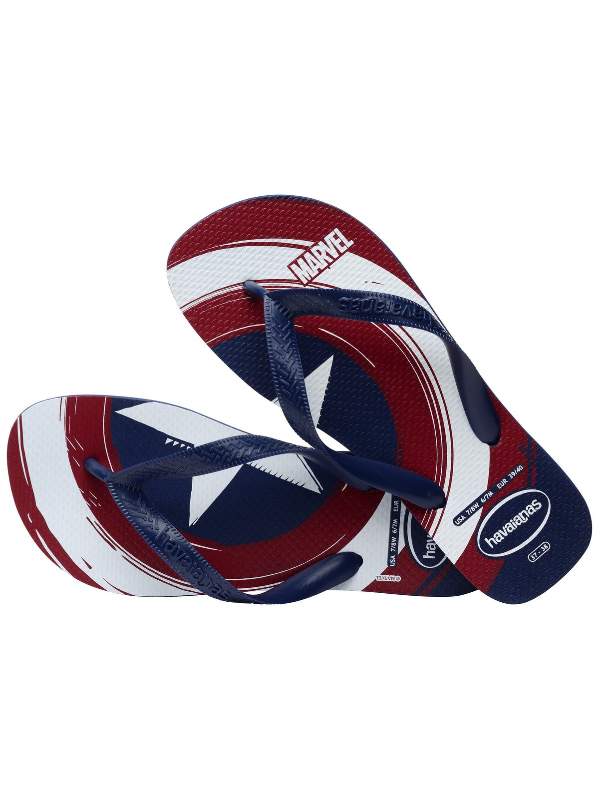 HAVAIANAS Infradito Bambini e ragazzi Hav. Top Marvel Logomania 4146953.4368 Blu