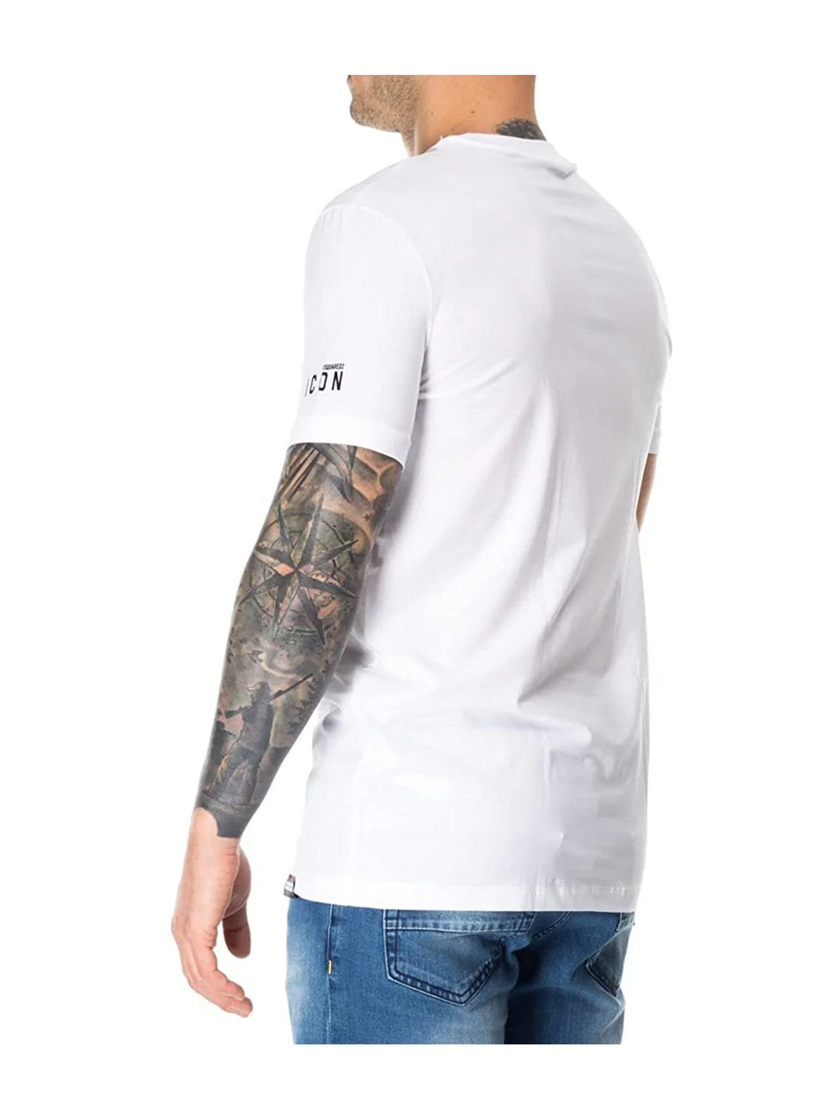DSQUARED2 T-Shirt e Polo Uomo  D9M20447 100 Bianco