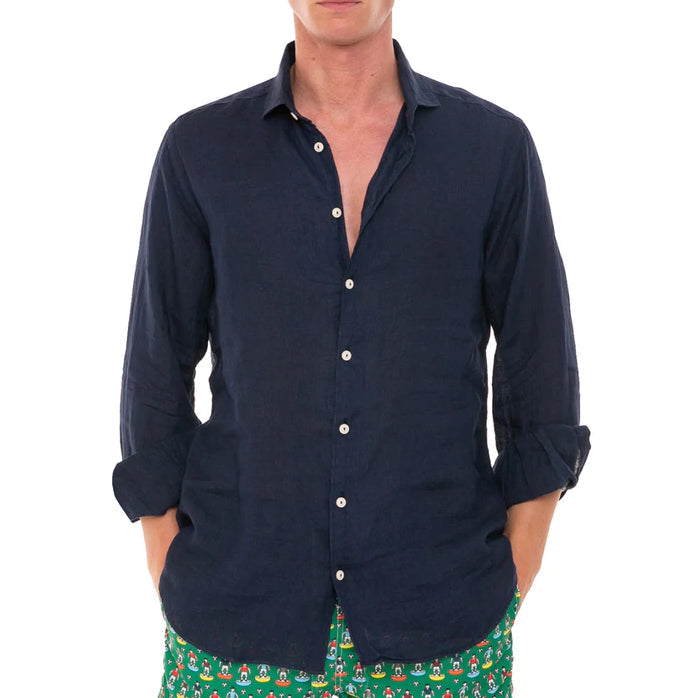 MC2 Saint Barth Men's Shirt Pamplona Blue