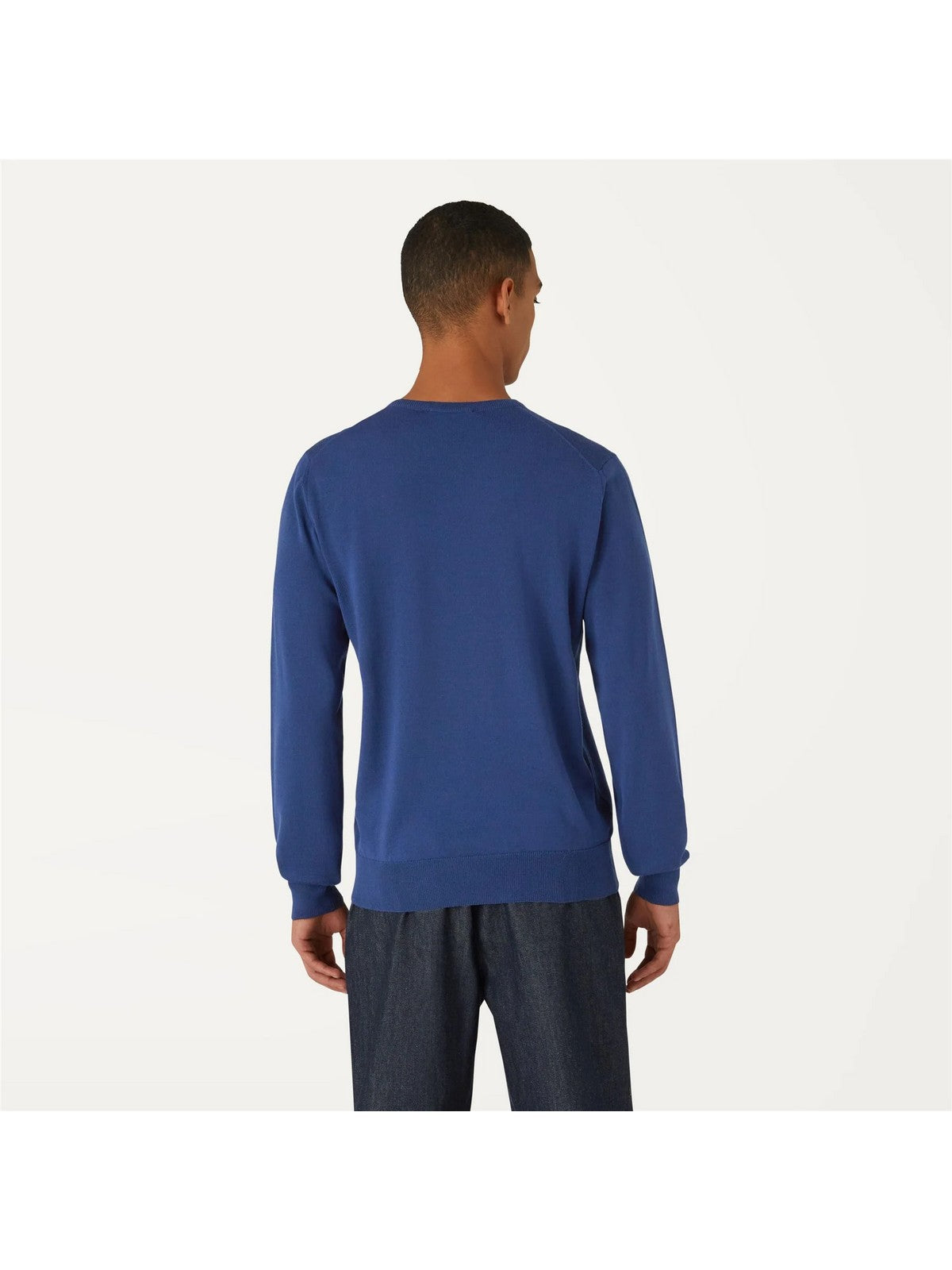 K-WAY Maglione Uomo Sebastien merino K6113BW 777 Blu gioboutiqueweb