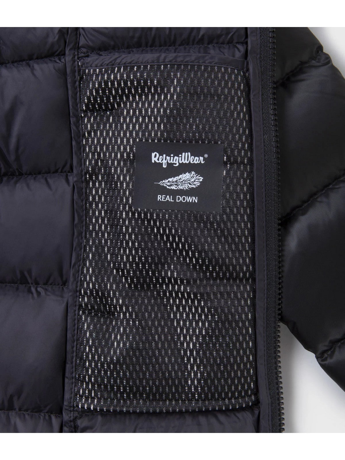 REFRIGIWEAR Piumino Donna Long mead fur jacket W98101 RA0035 G06000 Nero