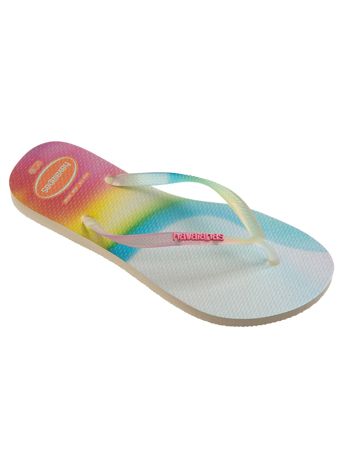 Havaianas Ciabatta Donna Hav. Mince arc-en-ciel métallique 4148256.0121 beige