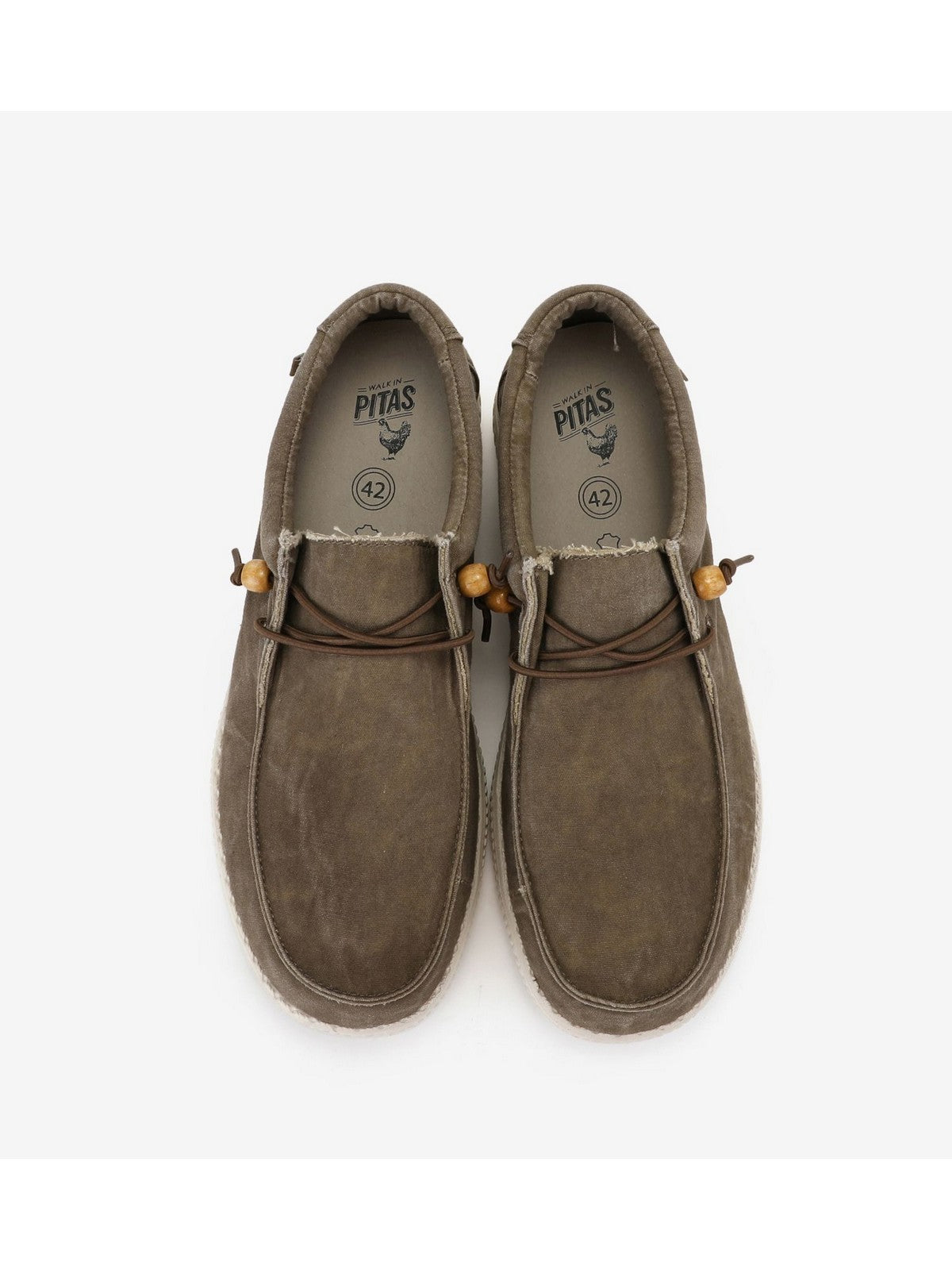 PITAS Mocassin Homme WP150 WALLABI W TAUPE Marron