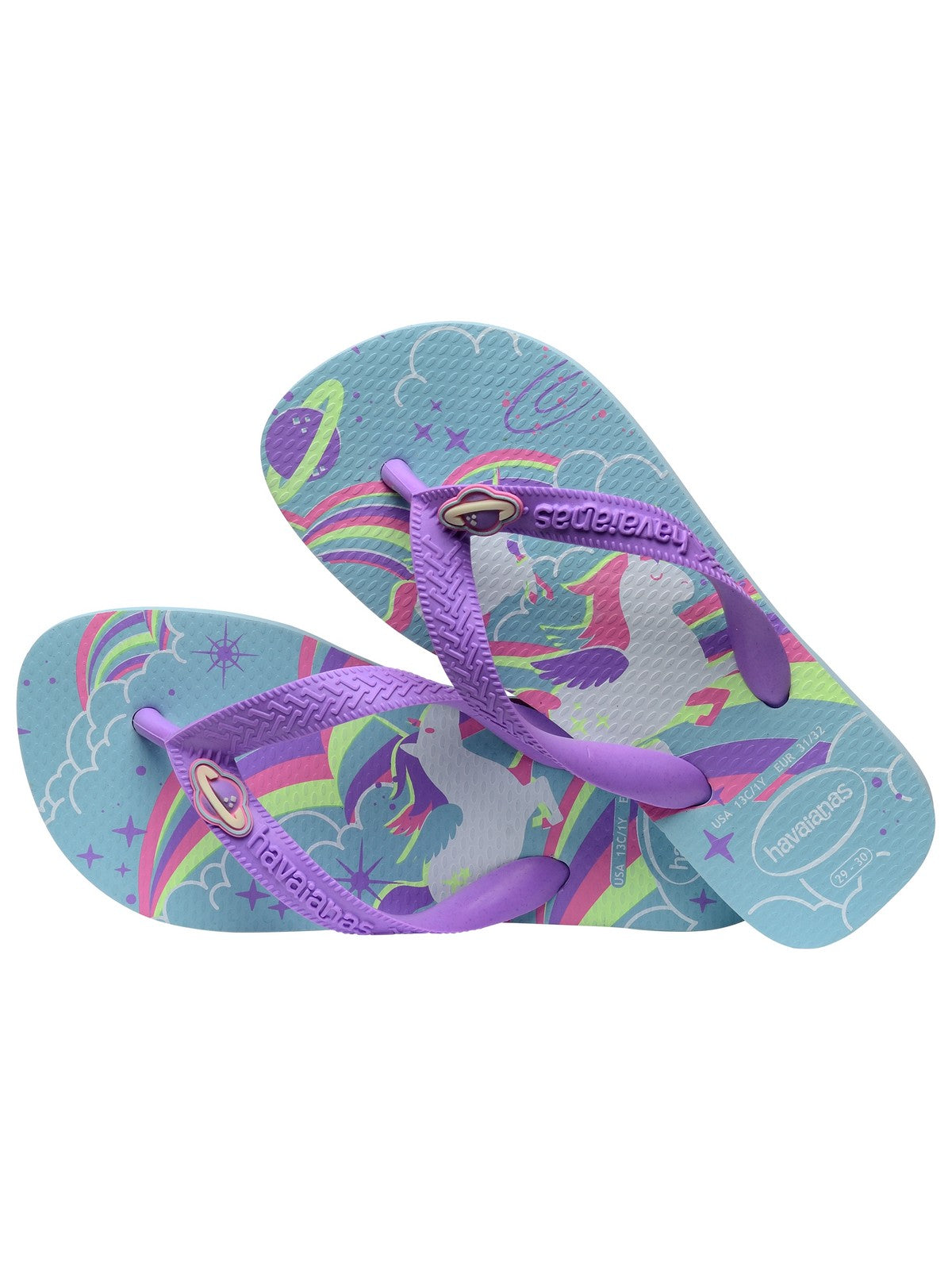 Havaianas flip flopes niñas y niñas Hav. Kids Fantasy 4103405.2404 azul