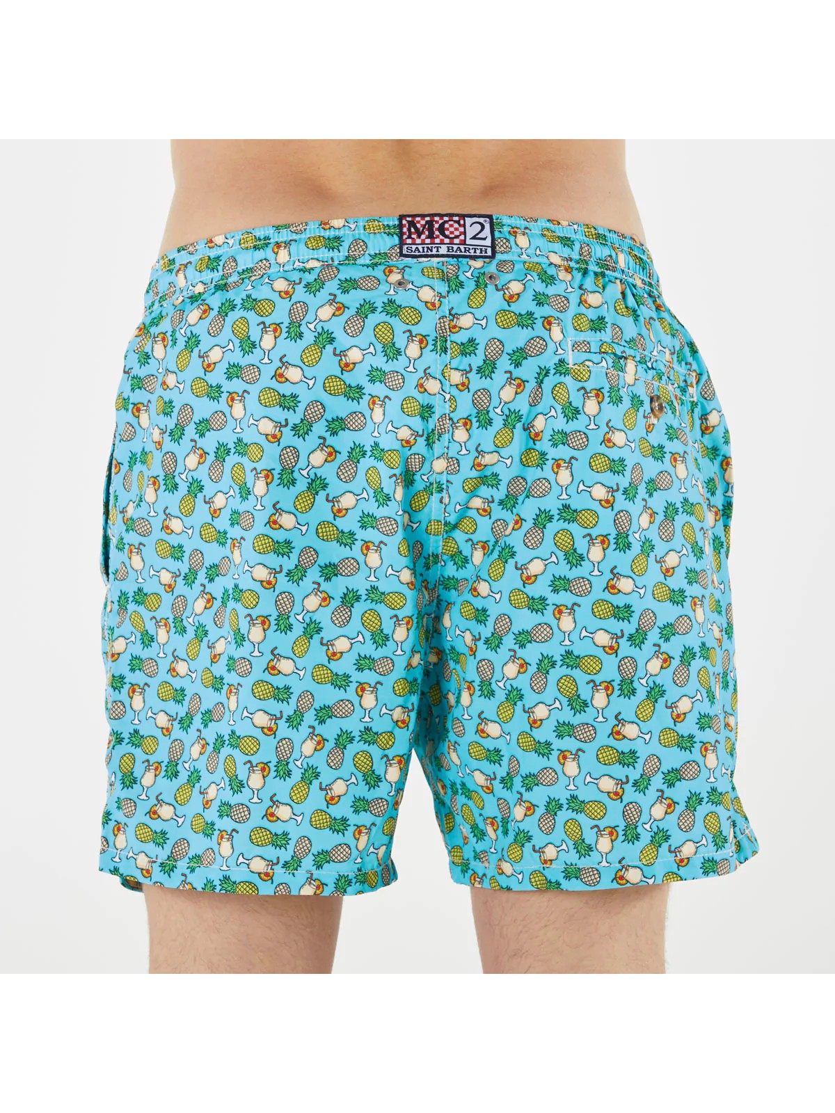 MC2 SAINT BARTH Costume da bagno Uomo Pantaloncino LIGHTING MICRO COAD31 Blu gioboutiqueweb