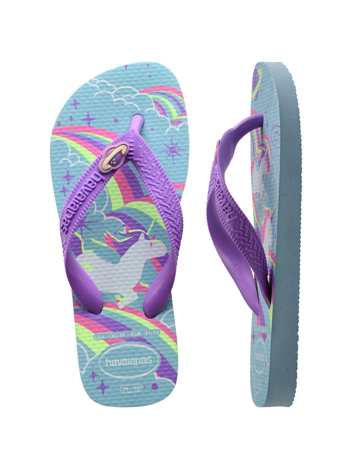 Havaianas flip flopes niñas y niñas Hav. Kids Fantasy 4103405.2404 azul