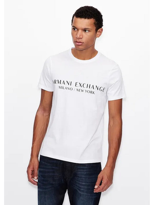 ARMANI EXCHANGE T-Shirt e Polo Uomo  8NZT72 Z8H4Z 1100 Bianco