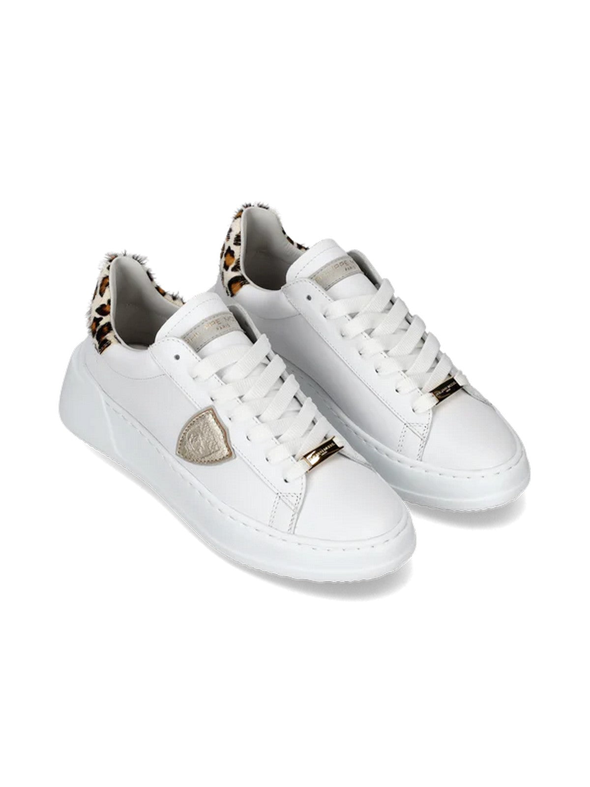 PHILIPPE MODEL Sneaker Donna Tres temple low woman BJLD VA01 Bianco