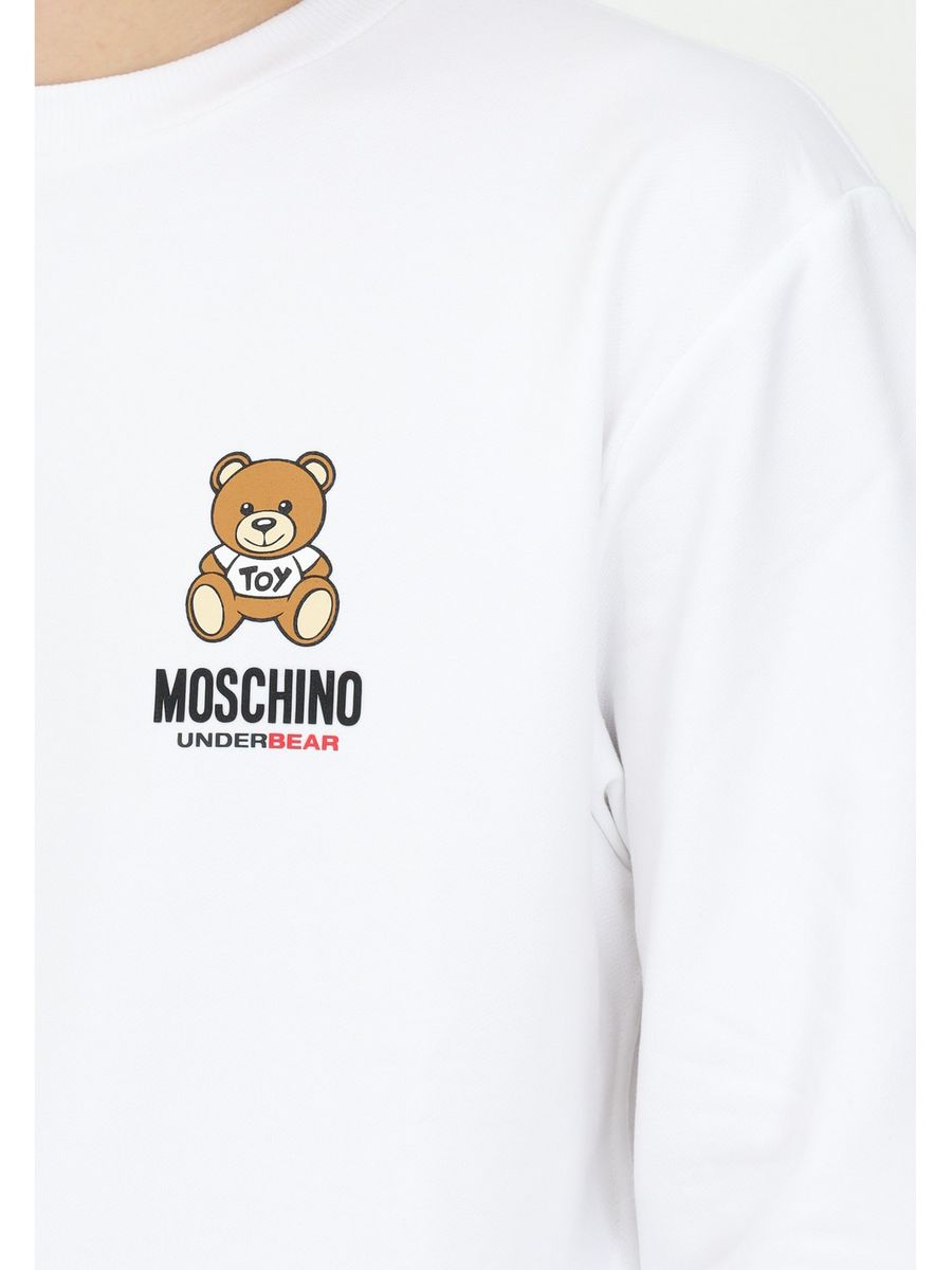 MOSCHINO UNDERWEAR Felpa Uomo  1719 8102 Bianco