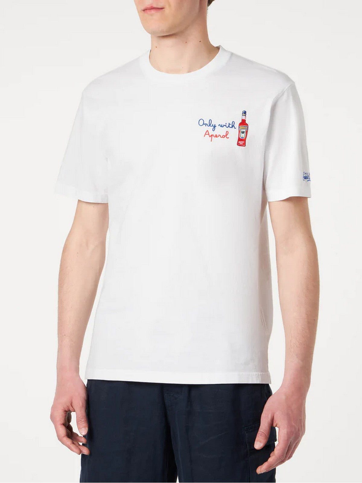 T-shirt MC2 Saint Barth i Pole Men Portofino 06650D White