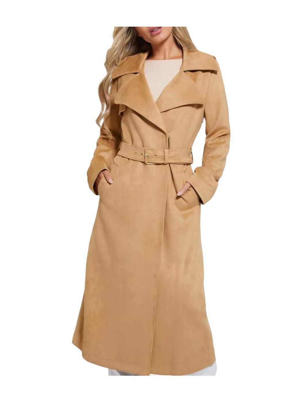 GUESS Cappotto Donna  W1BL35 WE4T0 G197 Beige