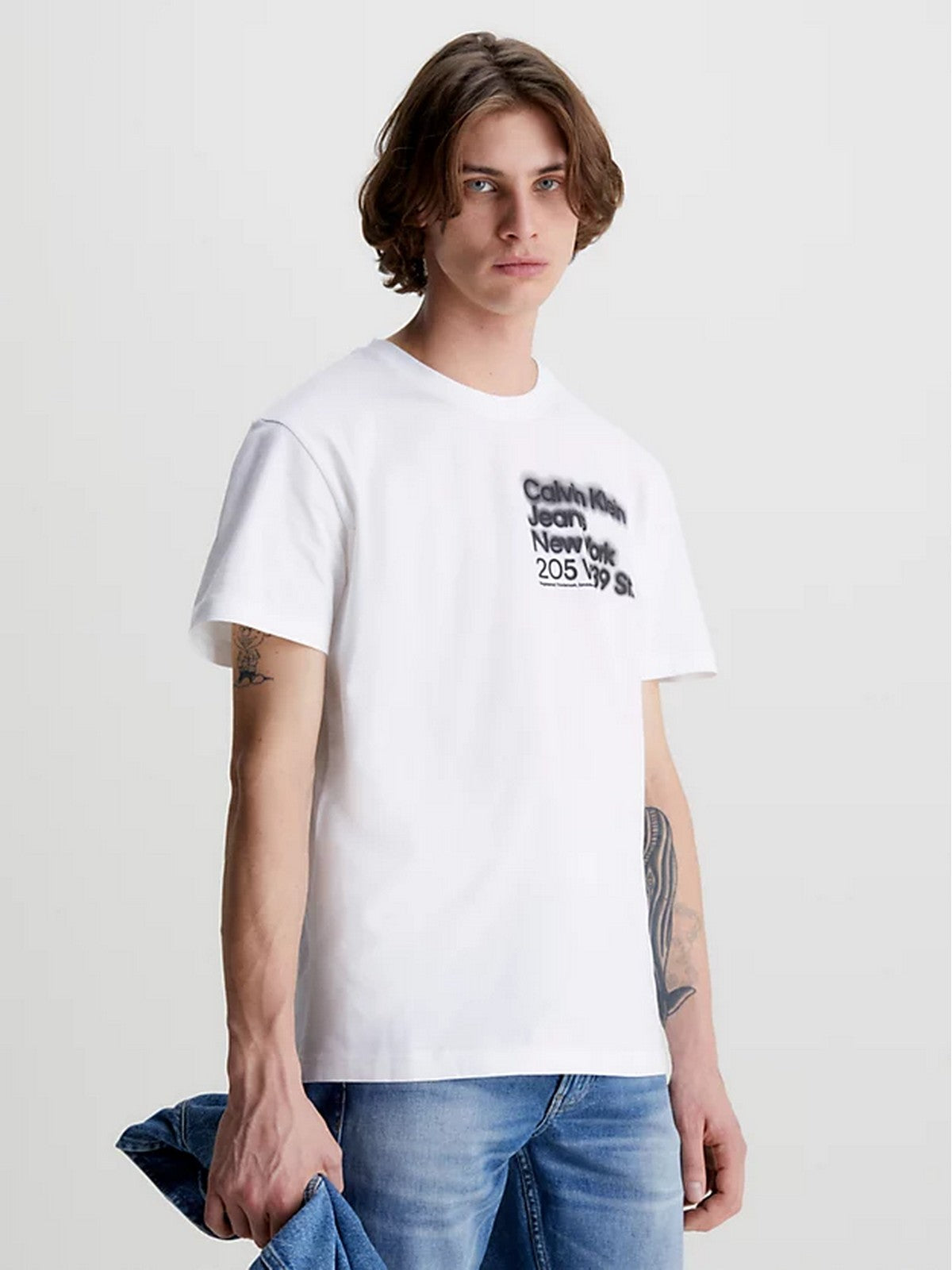 CALVIN KLEIN T-Shirt e Polo Uomo  J30J322870 YAF Bianco