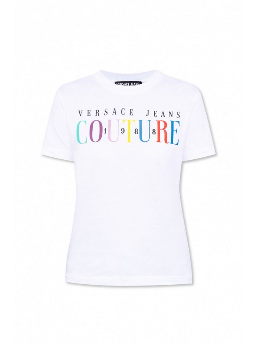 VERSACE JEANS COUTURE T-Shirt e Polo Donna  72HAHT06 CJ00T Nero