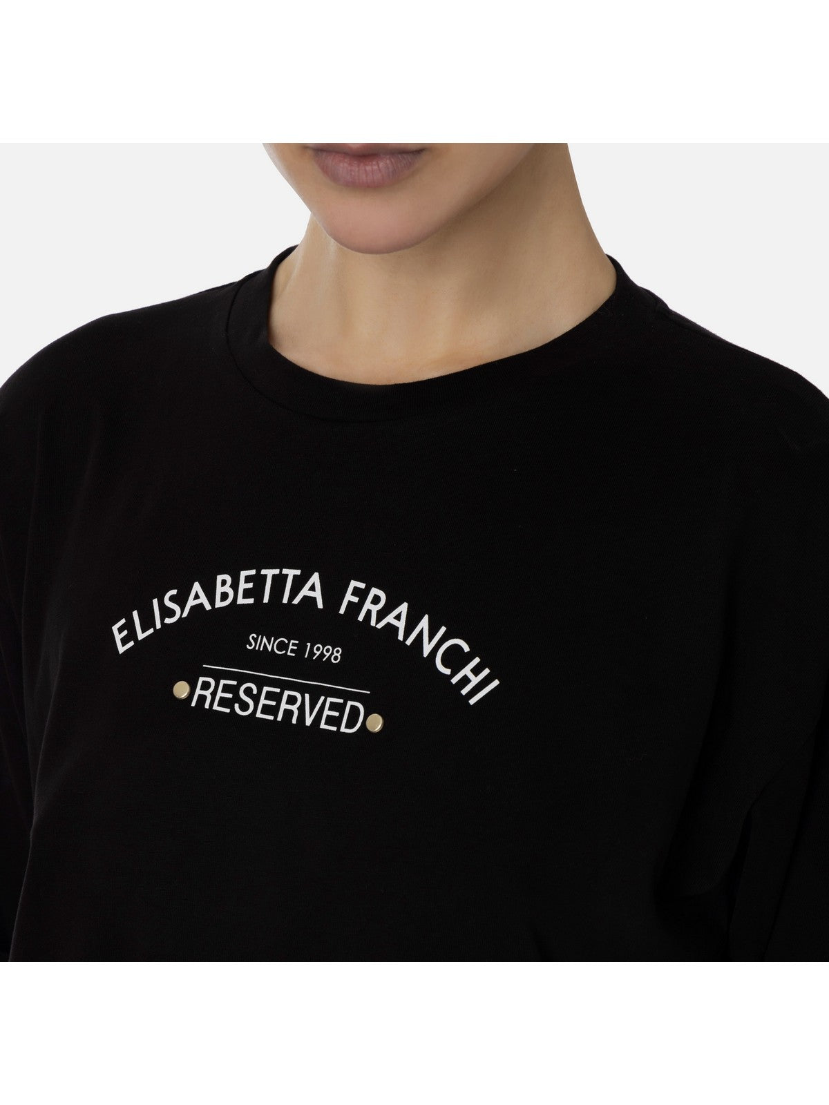 ELISABETTA FRANCHI T-Shirt e Polo Donna  MA02341E2 110 Nero