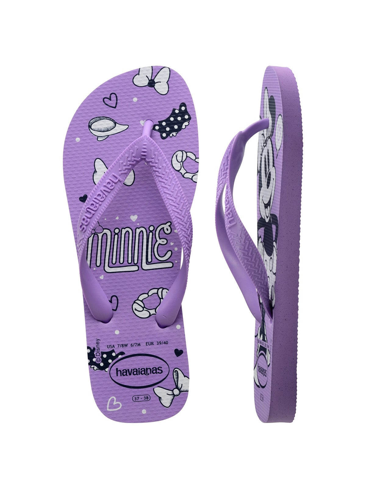 HAVAIANAS Tongs pour filles et garçons Hav. top disney tranquillité 4139412.1801 Violet