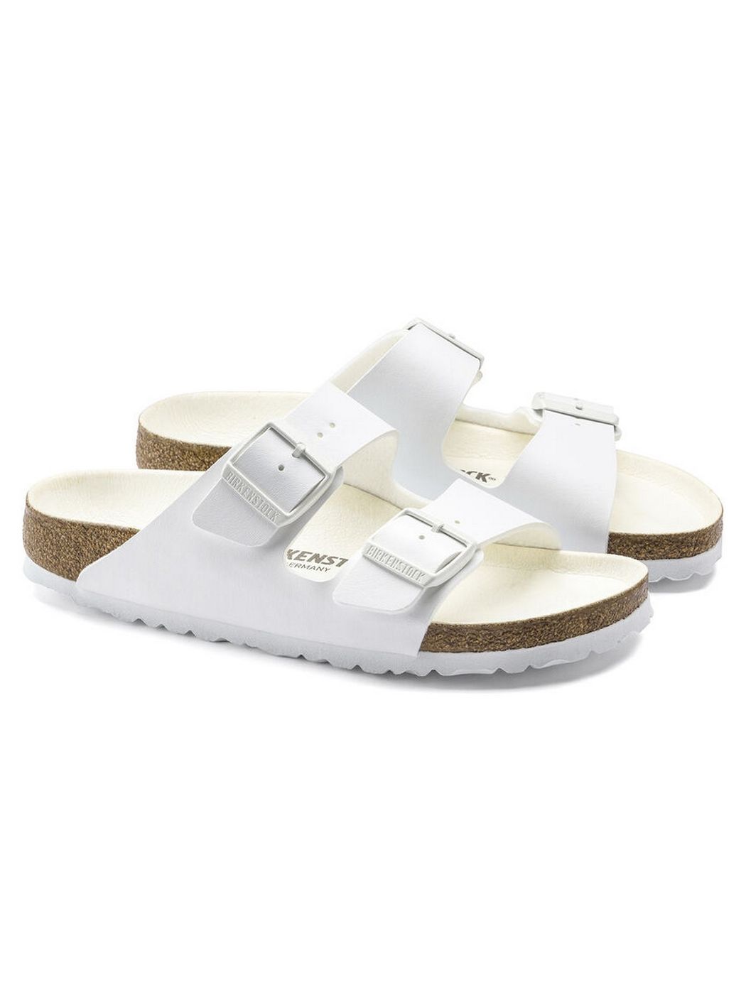 Birkenstock Sandalo Unisex Erwachsener Arizona 1019046 Weiß