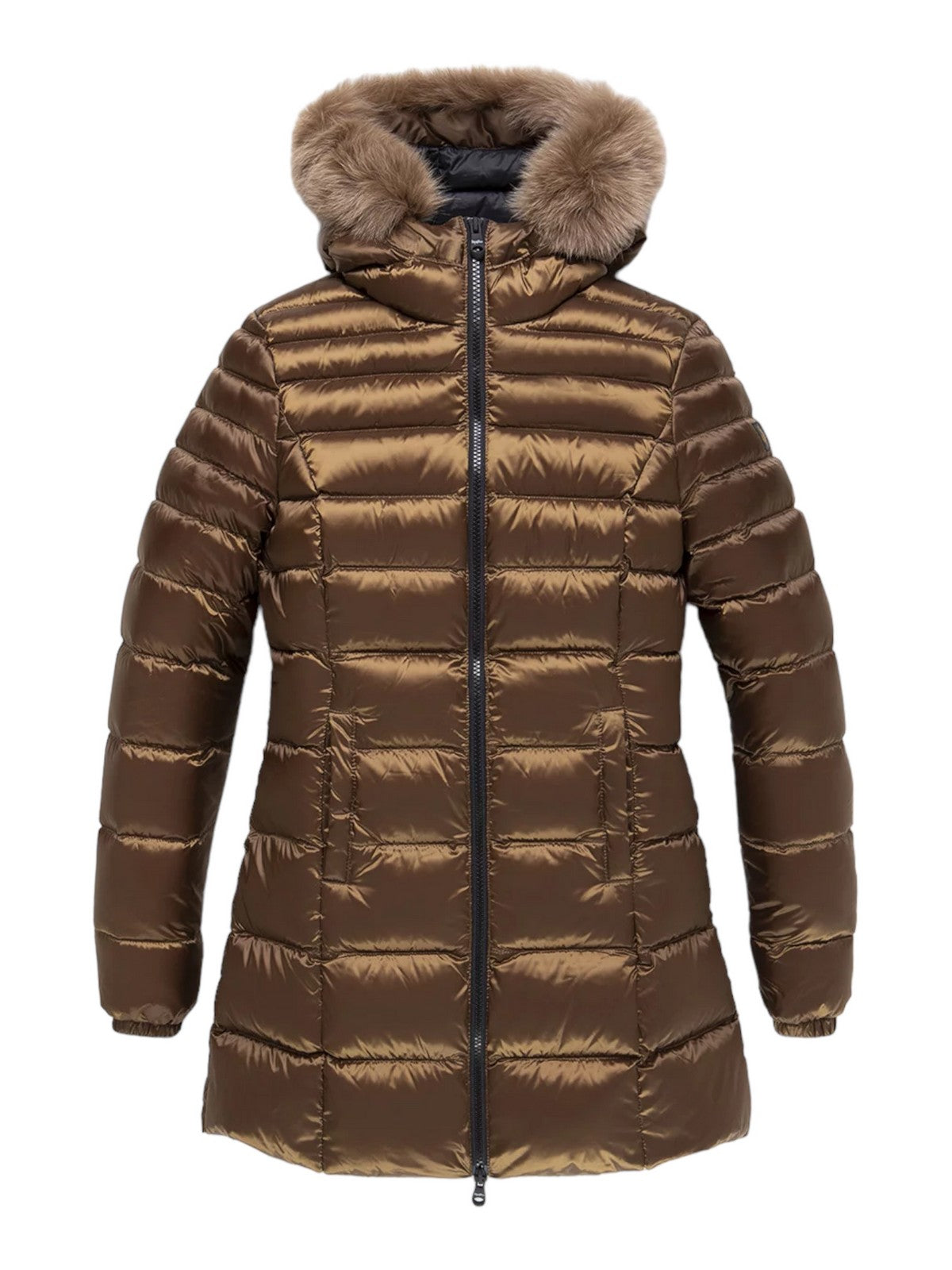 REFRIGIWEAR Piumino Donna Long mead fur jacket W98101 RA0035 H05560 Marrone