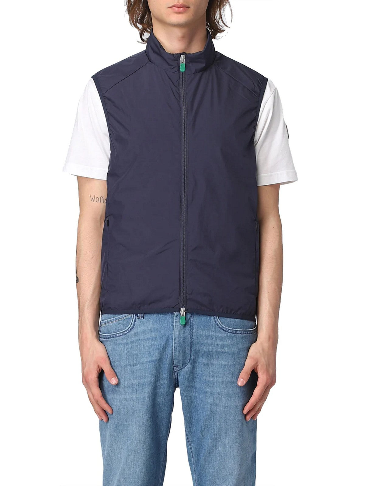 SAVE THE DUCK Gilet Uomo Mars D80574M WIND16 90000 Blu