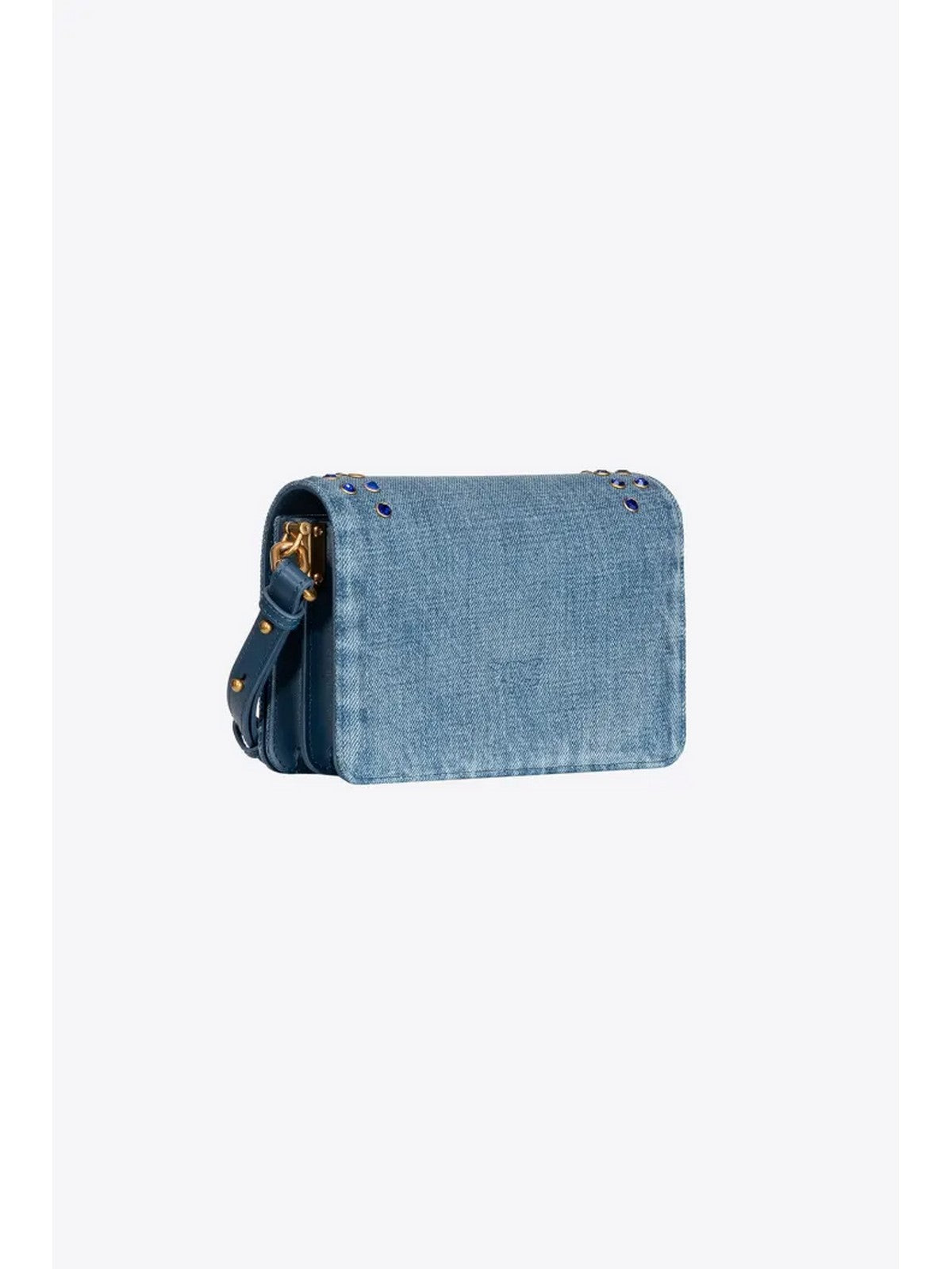 Pinko Woman Bag Love Click Mini Denim 100067-A0NK H5UQ BLUE