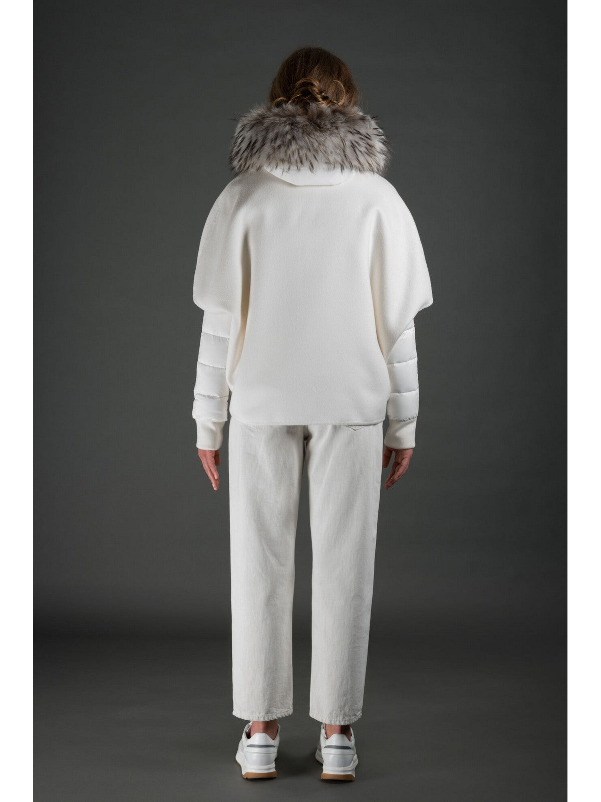 MOORER Piumino Donna Pegaso-lap MODGI300009 U0100 Bianco gioboutiqueweb